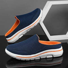 MEN'S FLAT SLIP-ON SANDALS MESH SURFACE BREATHABLE