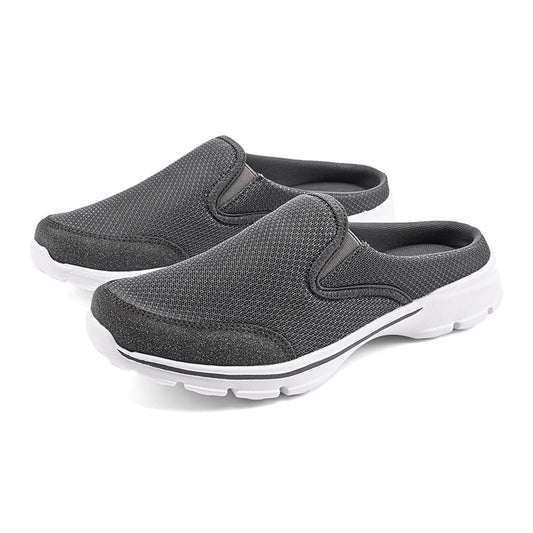 MEN'S FLAT SLIP-ON SANDALS MESH SURFACE BREATHABLE