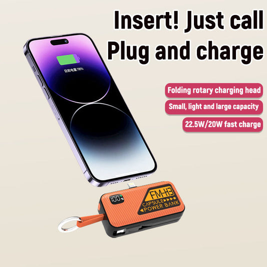 5000 mAh 3C Certified PD 20W Super Fast Charging Mobile Power Bank