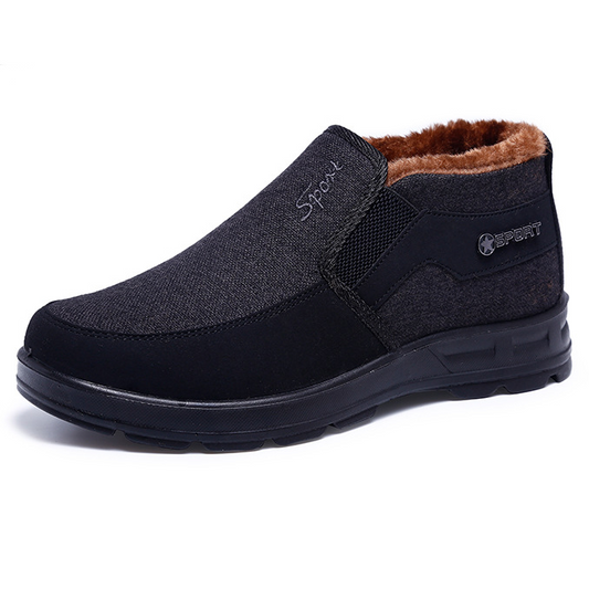 MEN'S COMFORTABLE WOOL PLUSH ORTHOPEDIC SNOWPROOF COTTON SHOES