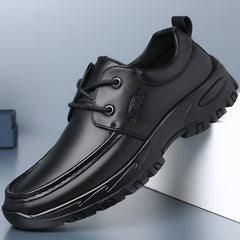 MEN'S EXTENDED WIDTH FOOT AND HEEL COMFORTABLE PLATFORM CASUAL SHOES