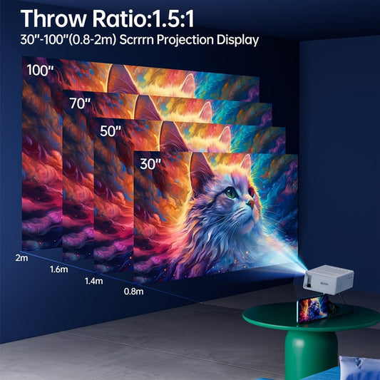Portable Mini Projector for Home & Outdoor Entertainment