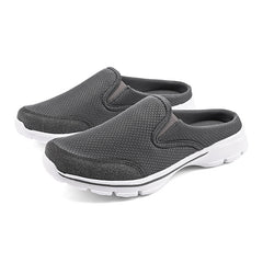 MEN'S FLAT SLIP-ON SANDALS MESH SURFACE BREATHABLE