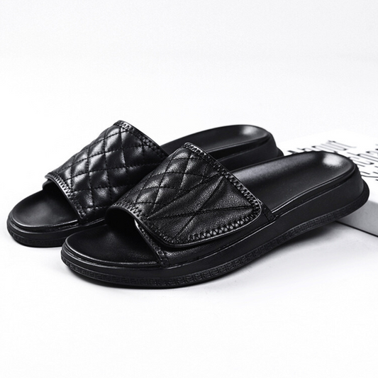 Vera Leather Slides