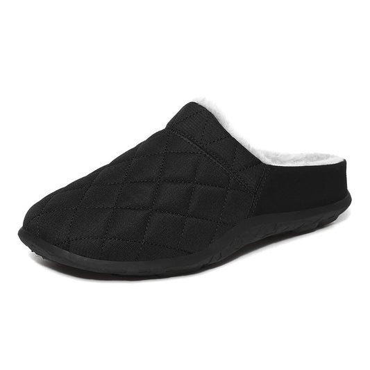 MEN'S FLEECE COMFORTABLE SOFT HALF DRAG CASUAL COTTON SHOES