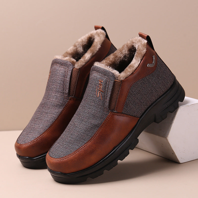 Men's Plush Fur Comfort Slip On Boots