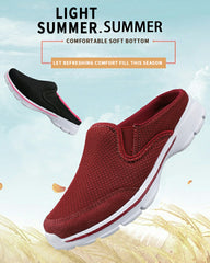 MEN'S FLAT SLIP-ON SANDALS MESH SURFACE BREATHABLE