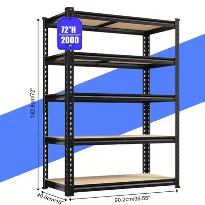 Heavy-Duty 5-Tier Adjustable Metal Shelving Unit