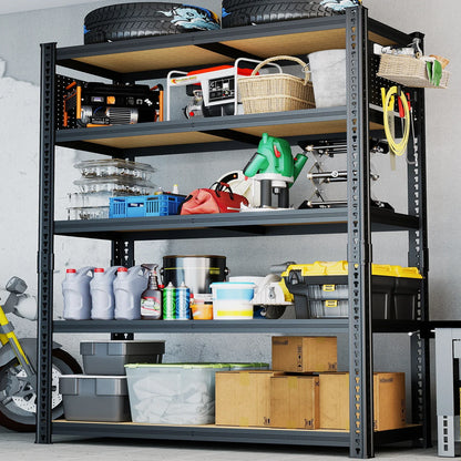 Heavy-Duty 5-Tier Adjustable Metal Shelving Unit