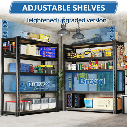 Heavy-Duty 5-Tier Adjustable Metal Shelving Unit