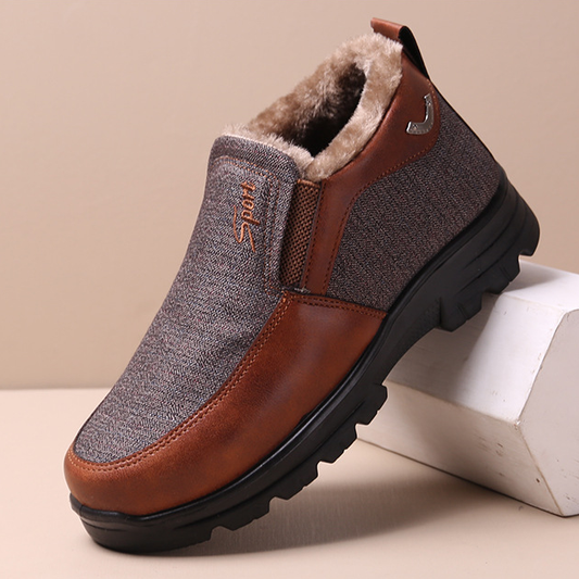 Men's Plush Fur Comfort Slip On Boots