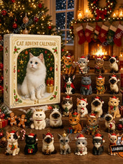 Cat Christmas Advent Calendar Ornaments