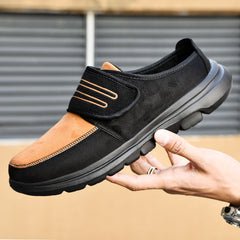 MEN'S COMFORTABLE SUEDE THICK SOLE SLIP-ON CASUAL SHOES