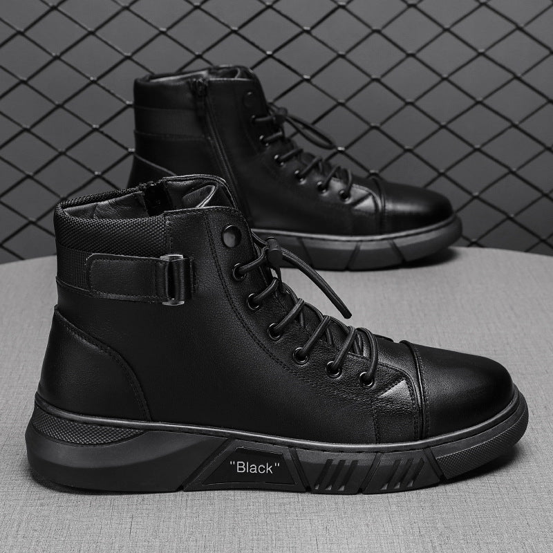 2022 Men's Casual Versatile Genuine Leather Ankle Boots