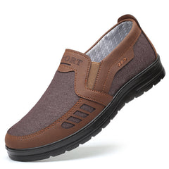MEN'S EXTENDED WIDTH FOOT AND HEEL COMFORTABLE INSOLE NON-SLIP CASUAL SHOES
