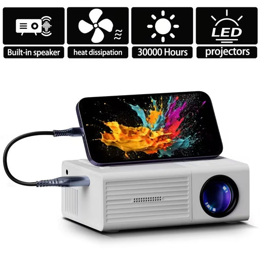 Portable Mini Projector for Home & Outdoor Entertainment