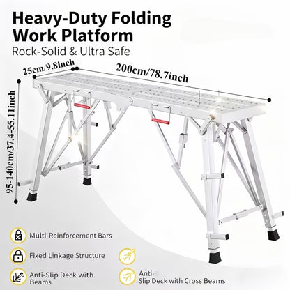 Portable Folding Work Platform – Work Higher, Safer & More Comfortably