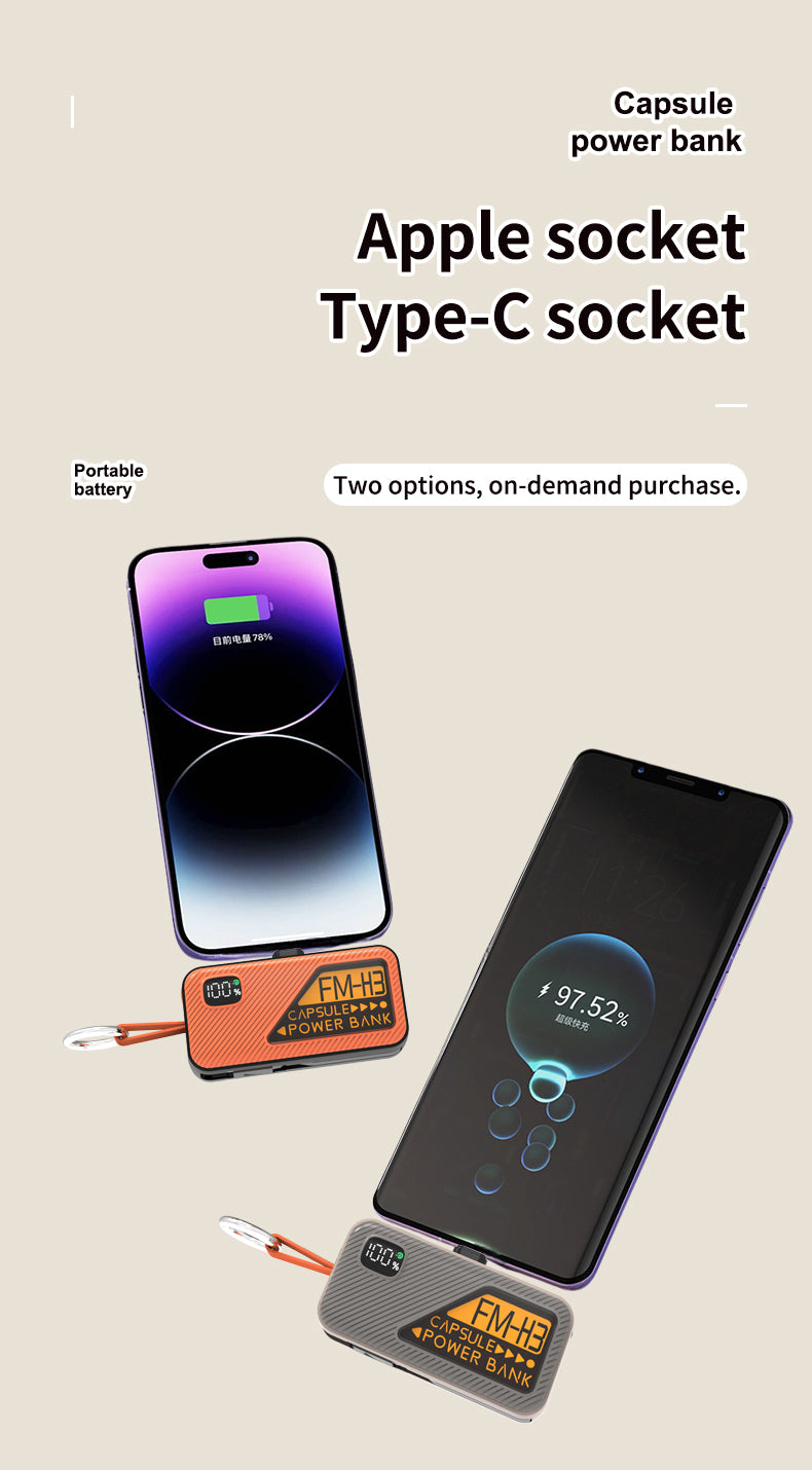 5000 mAh 3C Certified PD 20W Super Fast Charging Mobile Power Bank