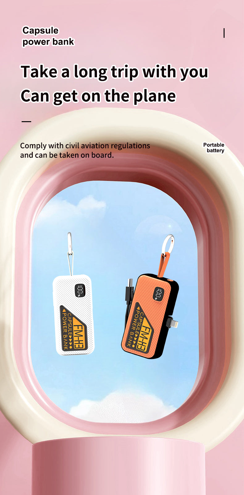5000 mAh 3C Certified PD 20W Super Fast Charging Mobile Power Bank