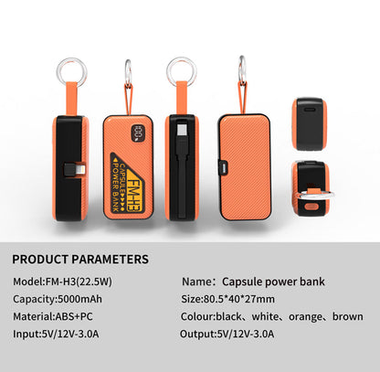 5000 mAh 3C Certified PD 20W Super Fast Charging Mobile Power Bank
